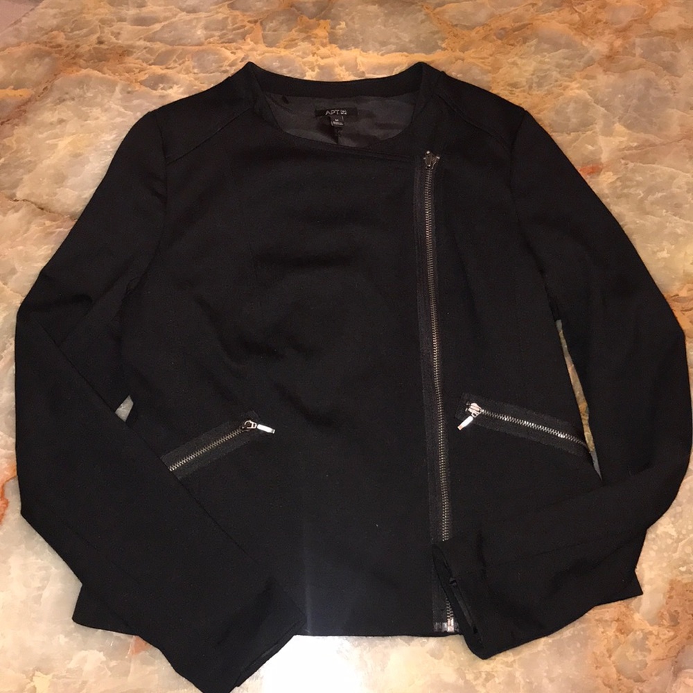 Asymmetrical zip blazer/jacket